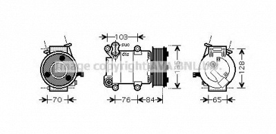 AVA QUALITY COOLING fdk418 -  Компрессор, кондиционер